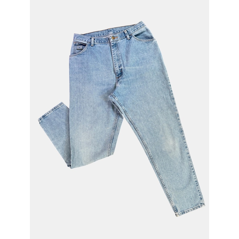 Wrangler for Women Vintage Light Wash High Rise Straight Leg Jeans 30" Waist
